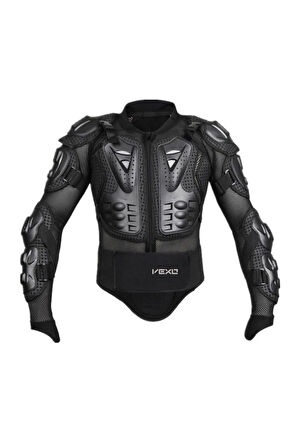 Siyah Full Koruma Motorcu Montu