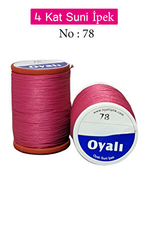 Oyalı 4 Kat Suni İpek İplik İğne Oyası Boncuk İpi Tığ Oyası No:78