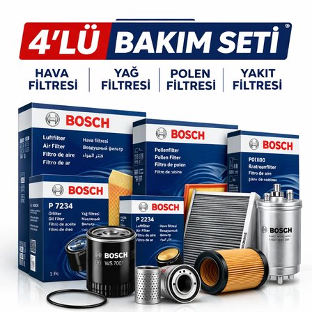 BOSCH Peugeot 508 1.5 Dizel Filtre Bakım Seti (2019-2024) 4 Lü