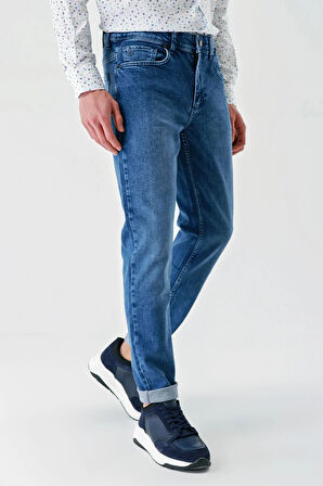 Mavi Gabardin Pamuklu 5 Cepli Slim Fit Dar Kesim Casual Denim Pantolon 1023240154