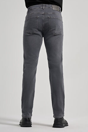 Sütlü Kahverengi Düz Gabardin Pamuklu 5 Cep Slim Fit Casual Denim Pantolon 1023245158