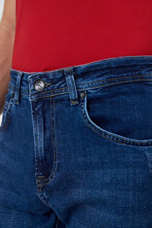Mavi Gabardin 5 Cep Düz Paça Casual Slim Fit Pamuklu Denim Pantolon 1023250150