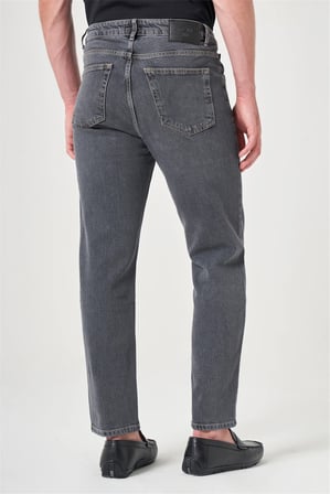 Füme 5 Cep Gabardin Slim Fit Pamuklu Denim Jean Kot Pantolon 1023260154