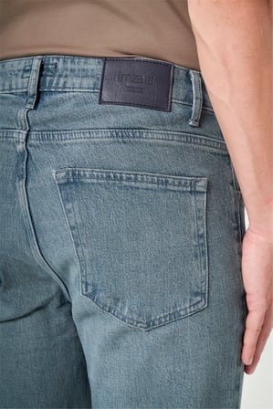 Haki 5 Cep Gabardin Slim Fit Pamuklu Denim Jean Kot Pantolon 1023260154