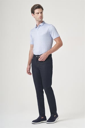 Lacivert 5 Cep Slim Fit Pamuklu Denim Pantolon 1023260164