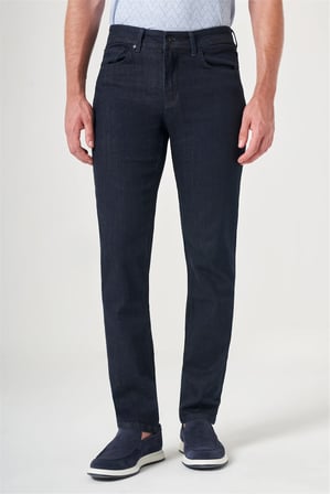 Lacivert 5 Cep Slim Fit Pamuklu Denim Pantolon 1023260164