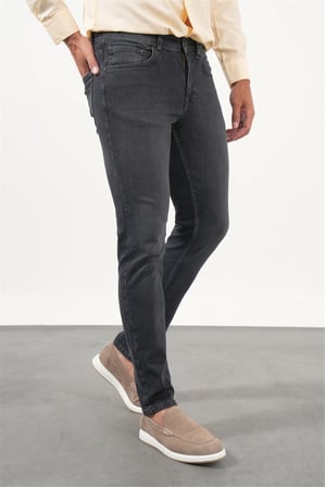 Füme 5 Cep Slim Fit Casual Pamuklu Denim Pantolon 1023260170