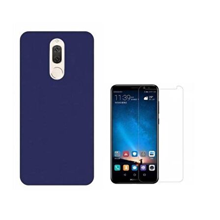 Smcase Huawei Mate 10 Lite İmax Kamera Korumalı Silikon Kılıf  Cam Ekran Koruyucu