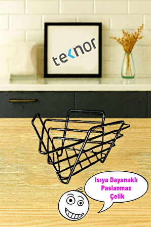 3'lü Servis Sunum Seti, Kağıt Havluluk, Kare Peçetelik, Üçgen Meyve Sepeti