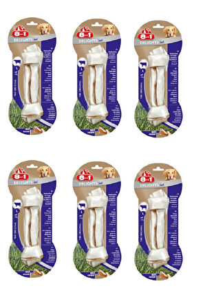8in1 Delights Bones Large Biftekli Köpek Ödül Kemiği 85 Gr. X 6 Adet