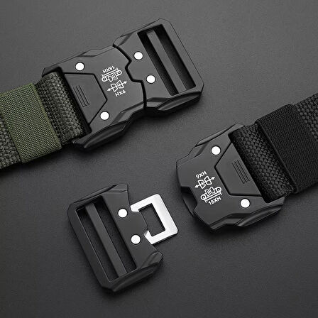 Taktik Bel Kemeri Otomatik Toka, Yüksek Dayanıklılık, Erkek & Kadın İçin Outdoor ve Günlük Kullanım