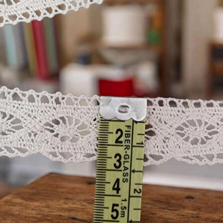 Kopandaki Dantel %100 Pamuk Mdl-3 EN 2.7cm  10 Metre