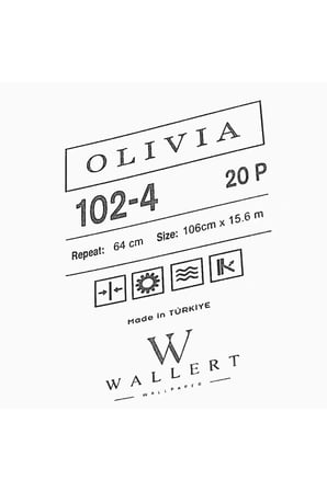 modern vinil duvar kağıdı 102-4 | wallert olivia, gri, kağıt taban taban + vinil kaplama - 16.5 m²