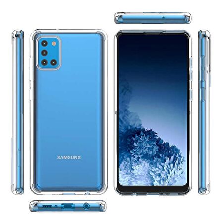 Gpack Samsung Galaxy A31 Kılıf Coss Şeffaf Sert Kapak