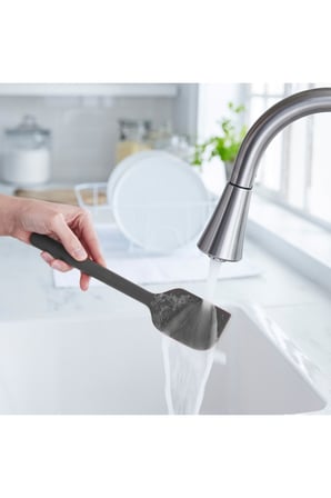 Greenpan Silikon Spatula Gri | Platinum Silicone | BPA İçermez | 200°C Isıya Dayanıklı |