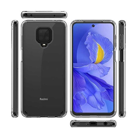 Gpack Xiaomi Redmi Note 9 Pro Kılıf Coss Sert KapakNano Glass