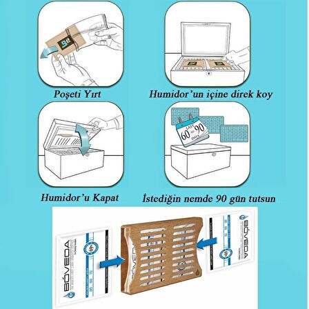 Boveda Jel Otomatik Humidor Nemlendiricisi B72 pp52