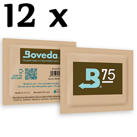 B75 Boveda 12 Adet Jel Otomatik Humidor Nemlendiricisi pp64-12