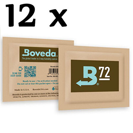 B72 Boveda 12 Adet Jel Otomatik Humidor Nemlendiricisi pp52-12