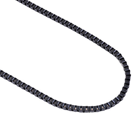 Chavin Siyah 75 cm. 2 mm. Erkek Çelik Zincir de93