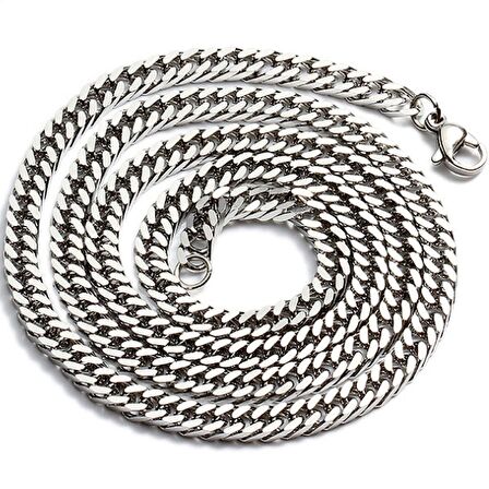 Chavin Gri 60 cm. 10 mm. Gürmet Erkek Çelik Zincir dm93