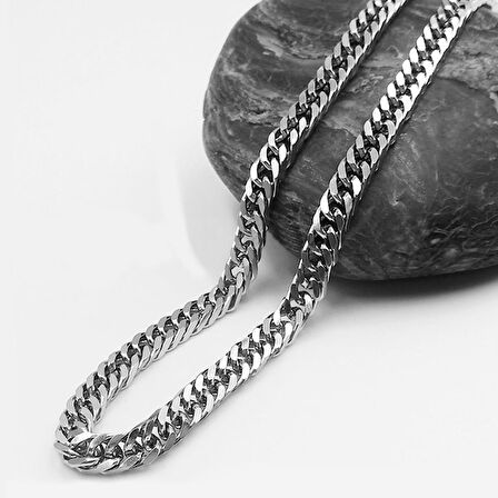 Chavin Gri 60 cm. 10 mm. Gürmet Erkek Çelik Zincir dm93