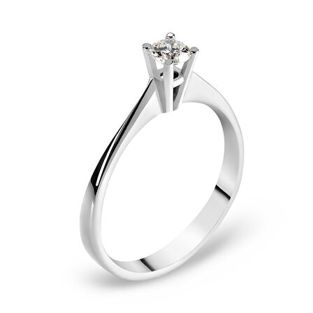 Chavin I color 0.17 Carat Pırlanta Altın Tektaş Yüzük bd63i