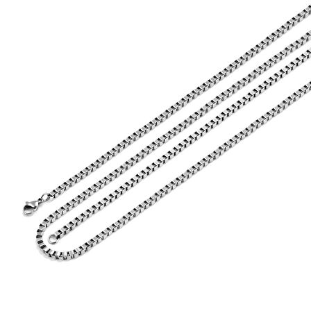Chavin Gri 2 Mm. 75 Cm. Uzun Erkek Çelik Zincir Dn76