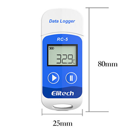 Elitech Mini Sıcaklık Kayıt Cihazı Datalogger RC-5 thr235