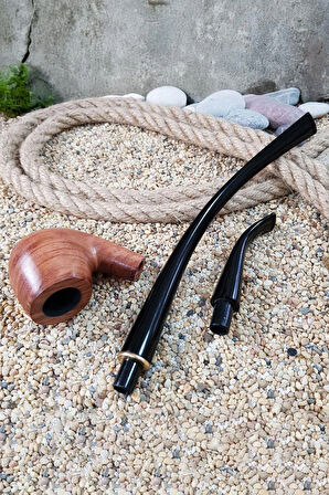 Falconetti 26 cm. Uzun ve Kısa Saplı Ahşap Okuma Piposu pt74