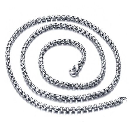 Chavin Gri 70 cm. 5 mm. Erkek Çelik Zincir dr22