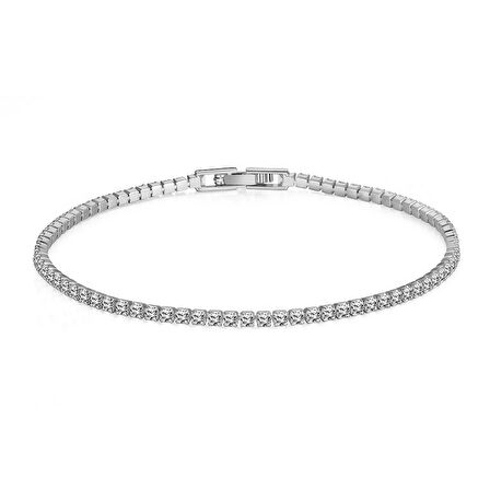 Chavin 2 mm. Su Yolu Bayan Taşlı Bileklik dr87