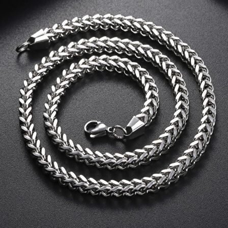 Chavin 5 mm. 60 cm. Balık Sırtı Çelik Erkek Zincir dt61-5