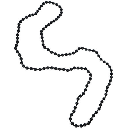 Chavin 4,5 mm. 70 cm. Siyah Yarı Mat Onyx Taşı Erkek Kolye ea48