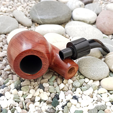 Falconetti 9 mm. Maun Eğik Sap Ahşap Pipo py59
