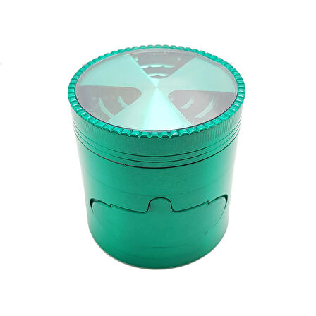 Çekmeceli 60 mm. Yeşil Tütün Baharat Herbal Parçalayıcı pz38ys