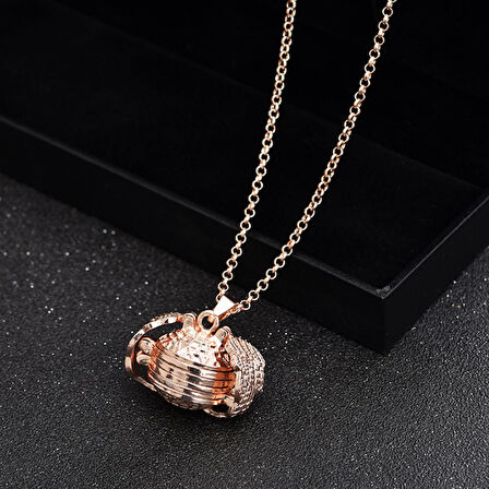 Chavin Rose içi Açılan 4 Resim Koyulan Kadın Kolye ef92rs