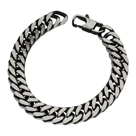 Chavin 10 mm. Retro Eskitme Çelik Erkek Bileklik dn99rt
