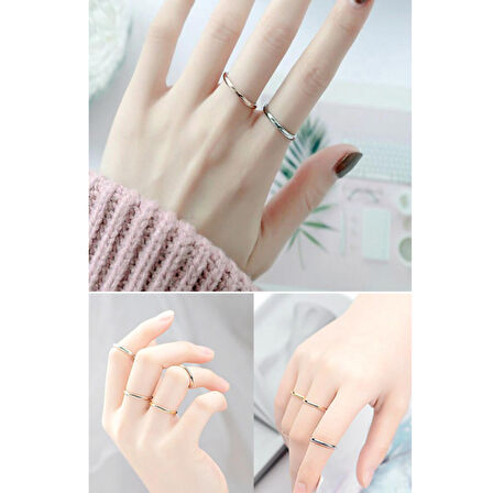 Chavin 2mm Söz Nişan Gold ip Kap. Kadın Erkek Çelik Yüzük eh23sr