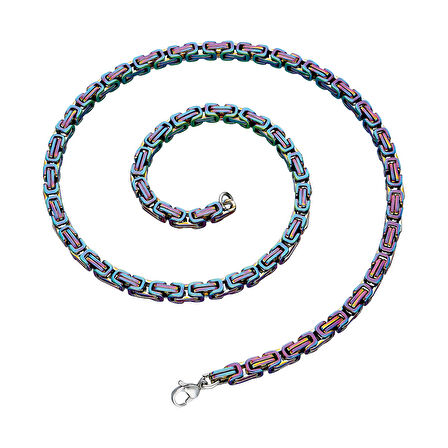 Chavin 5 mm. Multicolor Kral Çelik Erkek Zincir as62ml