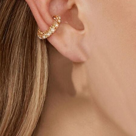 Chavin Taşlı Sıkıştırmalı Kıkırdak Ear Cuff Küpe ek30sr