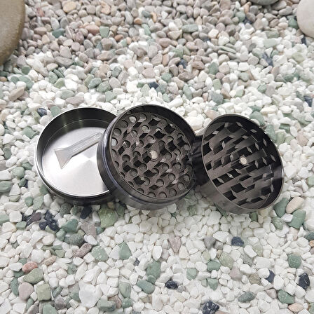 Gri 55 mm. Tütün Baharat Herbal Öğütücüsü Parçalayıcı rb88gr