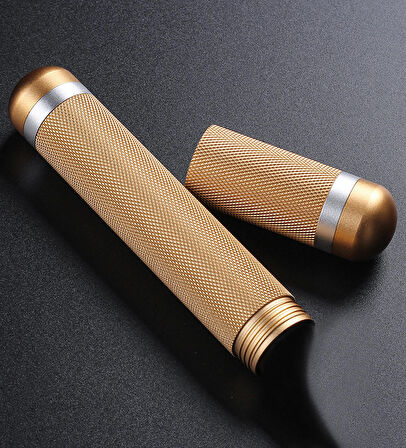 Gold Aliminyum Tekli 52 ring Puro Kılıfı Puro Kutusu rb91sr