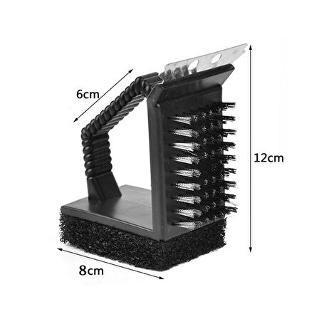 Mangal Izgara Barbekü Temizleme Fırçası Kazıyıcı Sünger cin350