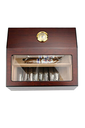 Falconetti Kahverengi Camlı Humidor Puro Kutusu rc11