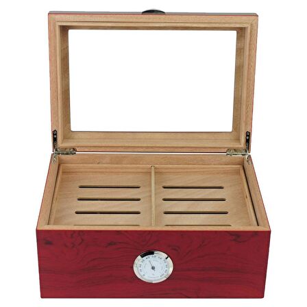 Falconetti 2 Katlı Camlı Humidor Puro Kutusu rc19