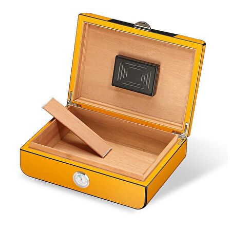 Falconetti Karbon Fiber Desen Humidor Puro Kutusu rc41