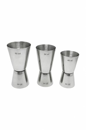 Çelik 20/40 , 25/50 , 30/60 ml Kokteyl Bardak 3 lü Jigger cin438