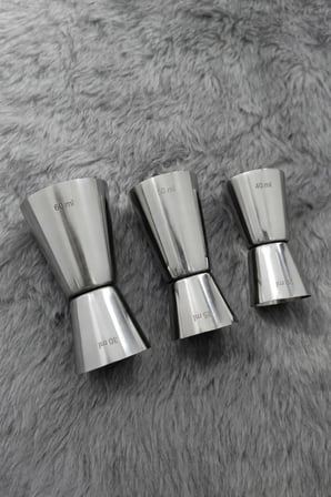 Çelik 20/40 , 25/50 , 30/60 ml Kokteyl Bardak 3 lü Jigger cin438
