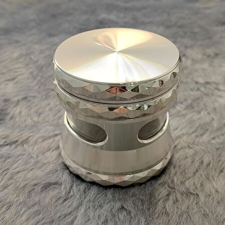 63 mm. Silver Pencereli Tütün Baharat Herbal Öğütücüsü Parçalayıcı rc80slv